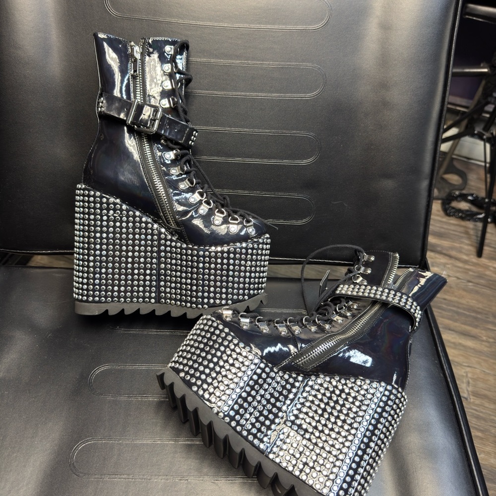 Club Exx Studded Tactical Traitor Boots - US size 7 - BRAND NEW IN BOX - Picture 4 of 11